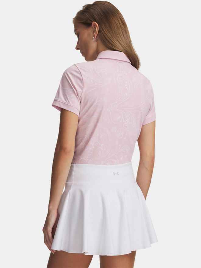 Under Armour Drive Printed Halbarm Polo rosa