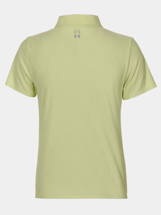 Under Armour Halo Bonded Jacquard Halbarm Polo lime