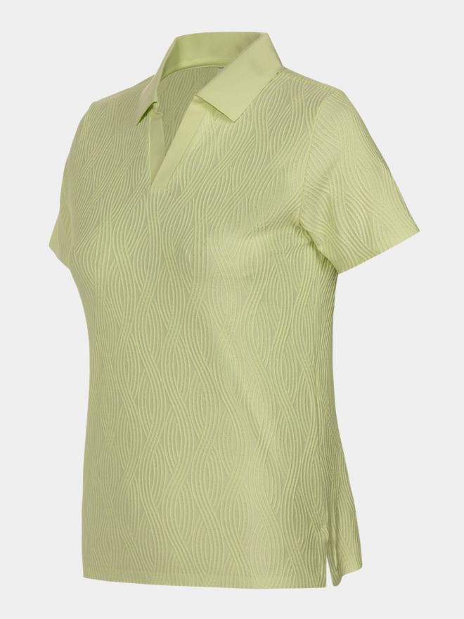 Under Armour Halo Bonded Jacquard Halbarm Polo lime