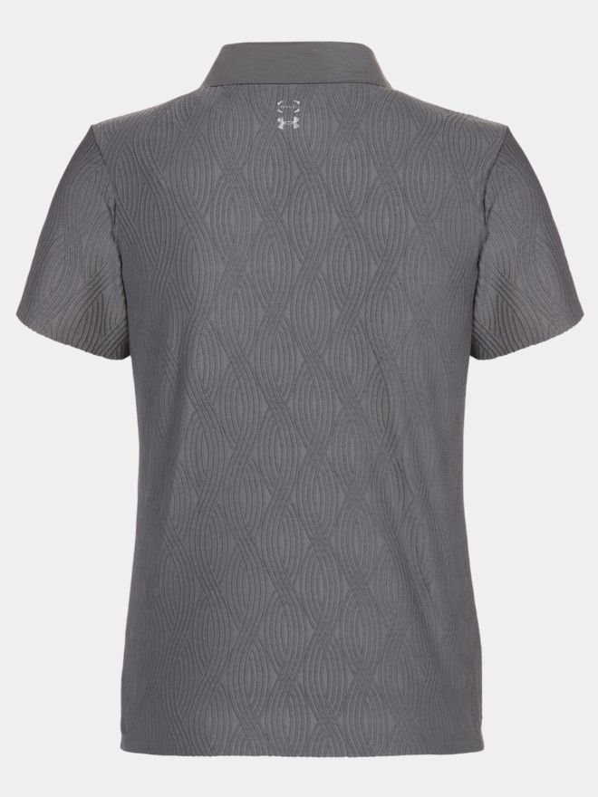 Under Armour Halo Bonded Jacquard Halbarm Polo taupe