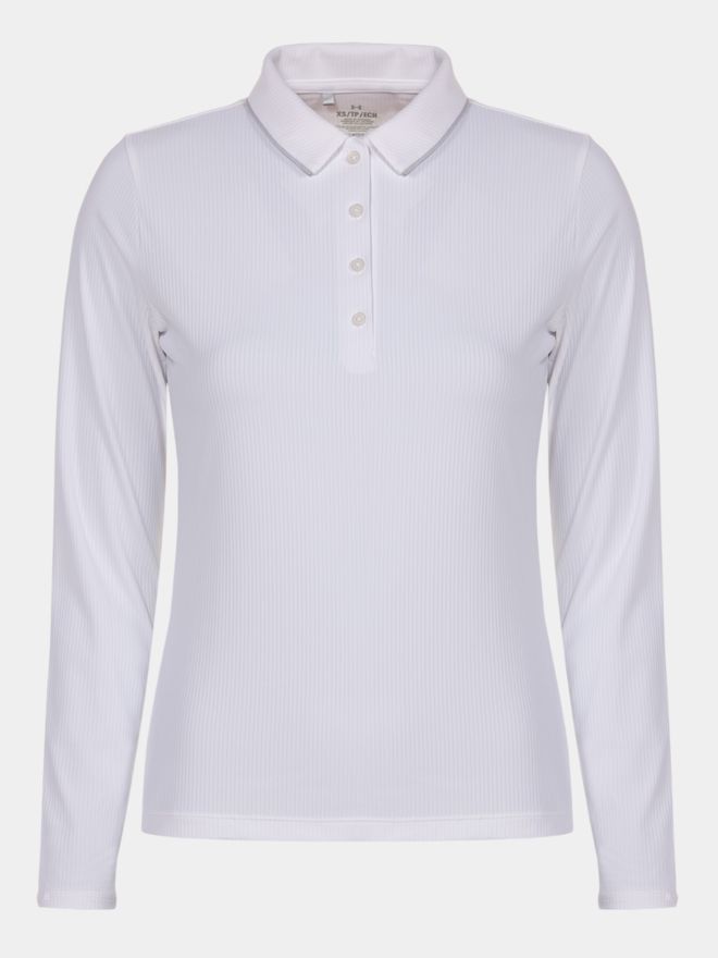 Under Armour Drive Chill Langarm Polo weiß