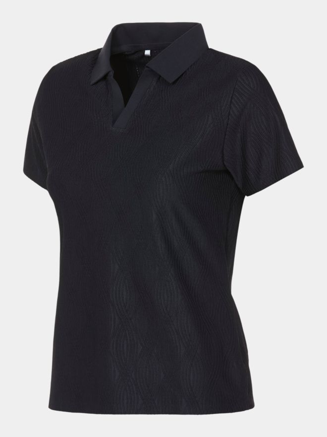 Under Armour Halo Bonded Jacquard Halbarm Polo schwarz