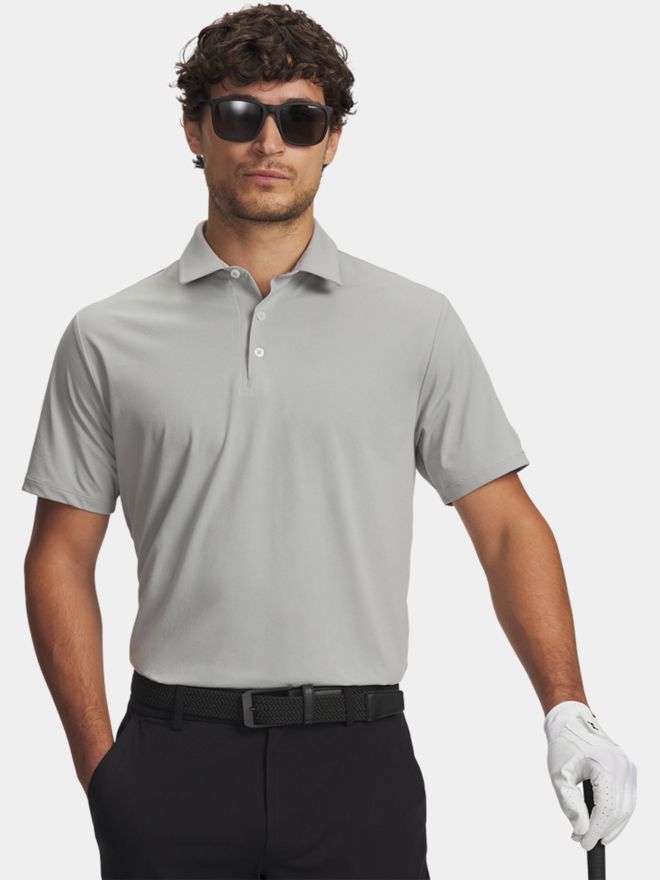 Under Armour Curry Armour Dry Halbarm Polo hellgrau