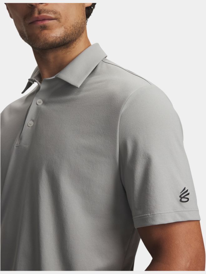 Under Armour Curry Armour Dry Halbarm Polo hellgrau