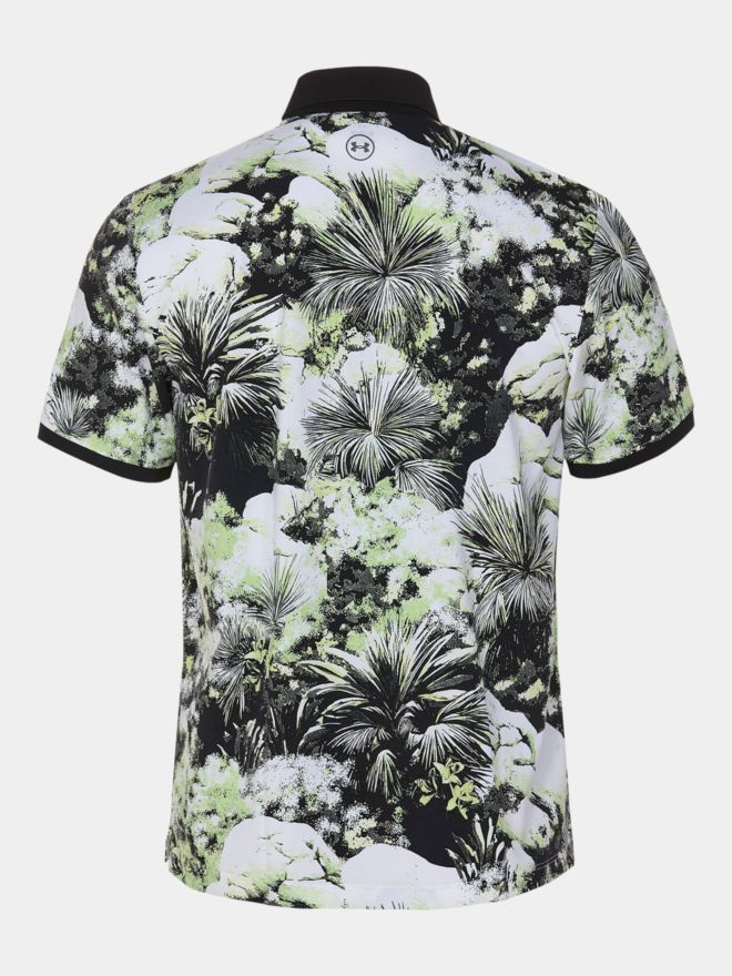 Under Armour Curry Armour Dry Printed Halbarm Polo gelb