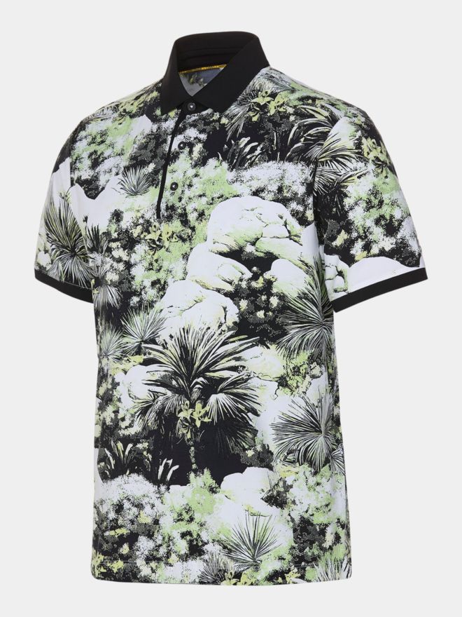 Under Armour Curry Armour Dry Printed Halbarm Polo gelb