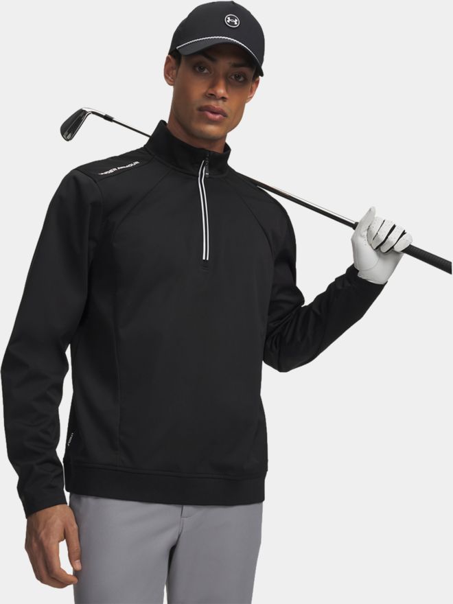 Under Armour UA Drive Wind 1/2 Zip Stretch Midlayer schwarz