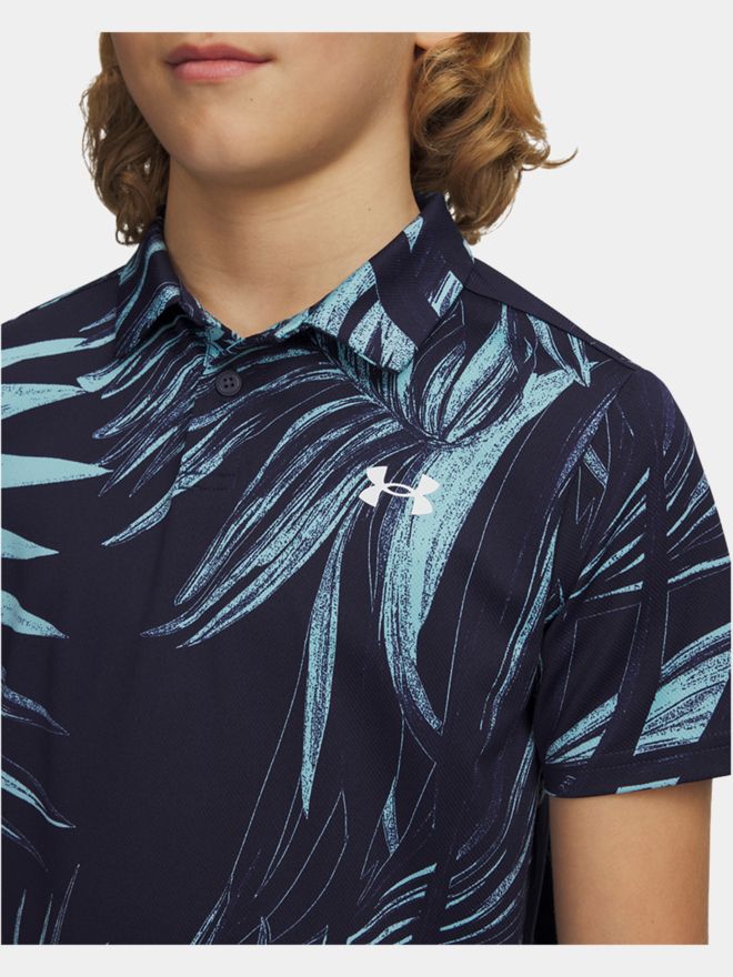 Under Armour Matchplay Printed Halbarm Polo navy