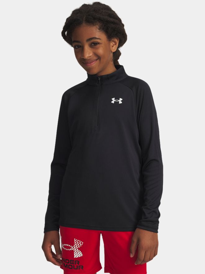 Under Armour Tech 2.0 1/2 Zip Stretch Midlayer schwarz