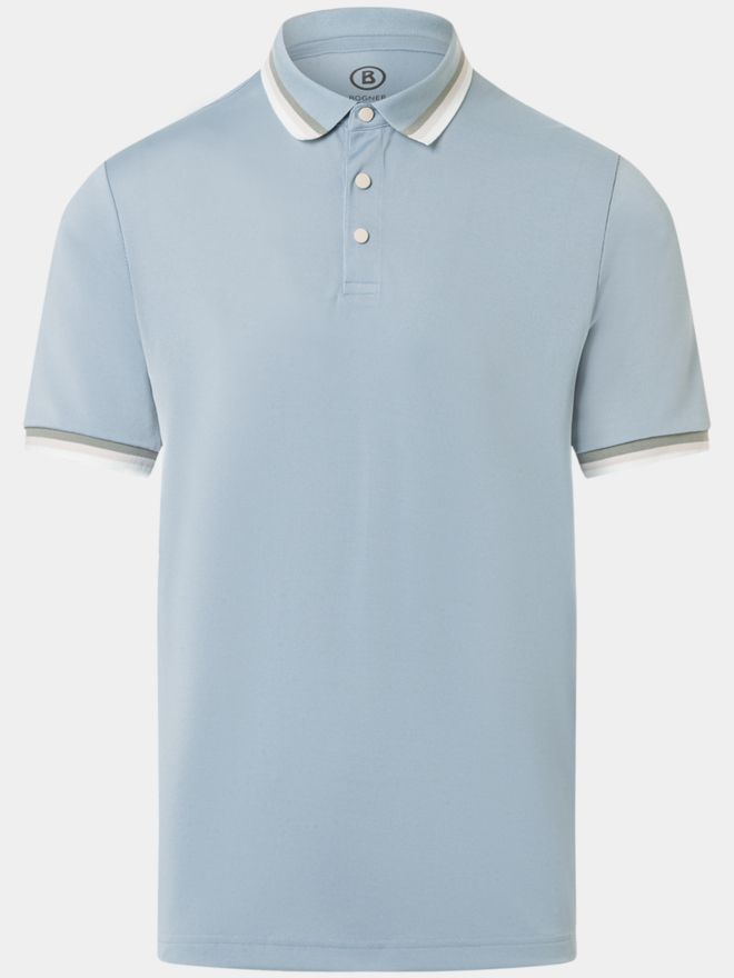 Bogner ARIK Halbarm Polo hellblau