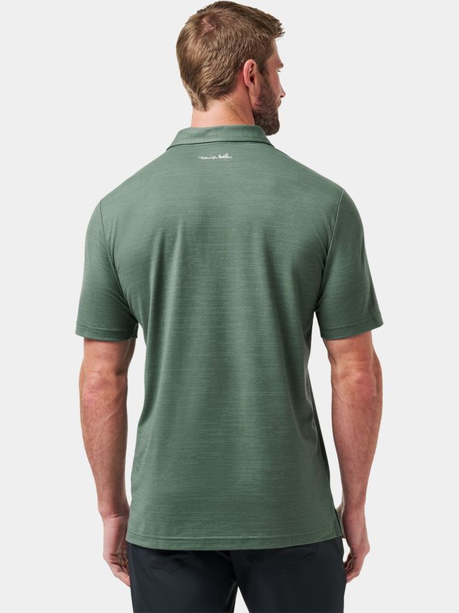 TravisMathew THE HEATER Halbarm Polo grün