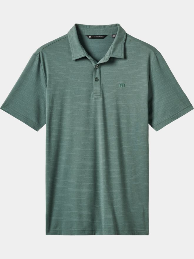 TravisMathew THE HEATER Halbarm Polo grün