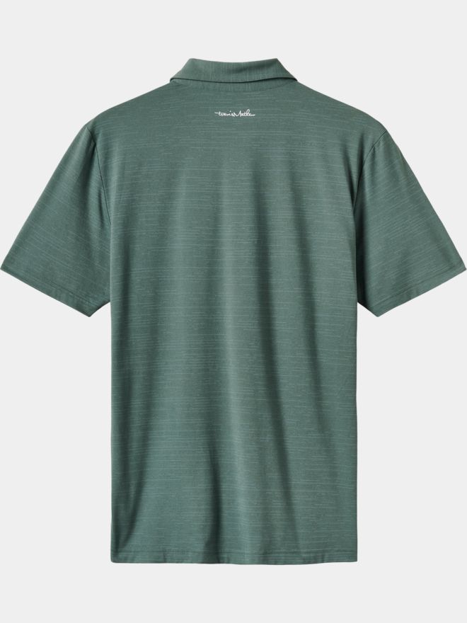 TravisMathew THE HEATER Halbarm Polo grün