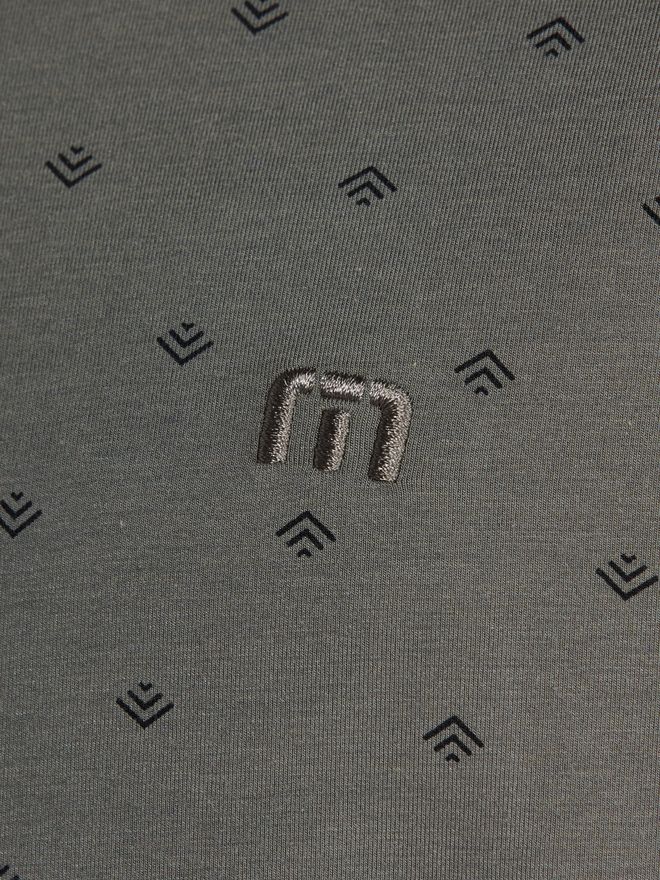 TravisMathew COMFORTKNIT GEO Halbarm Hemd oliv