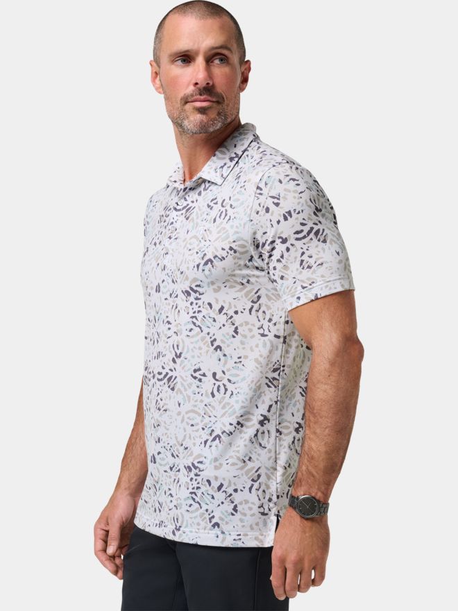 TravisMathew FEATHERWEIGHT CHILL Halbarm Polo weiß