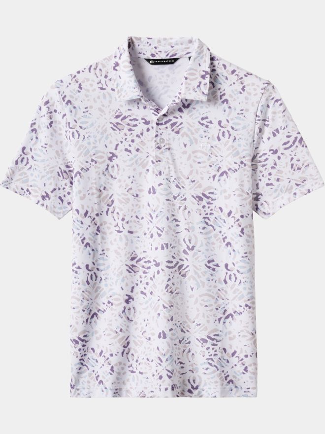 TravisMathew FEATHERWEIGHT CHILL Halbarm Polo weiß