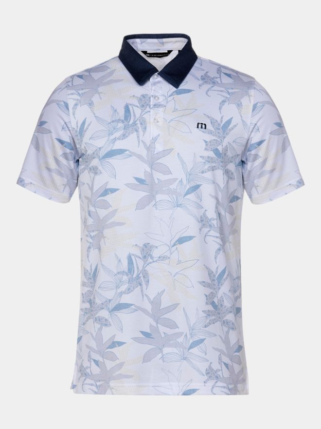 TravisMathew FEATHERWEIGHT DRIFT Halbarm Polo weiß