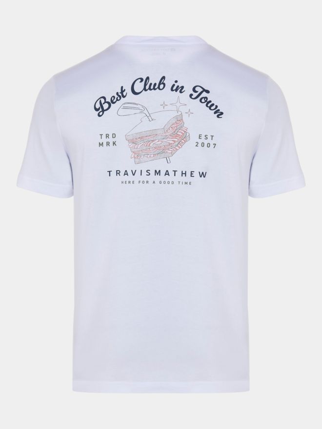 TravisMathew FOUNDING MEMBER TEE Halbarm T-Shirt weiß