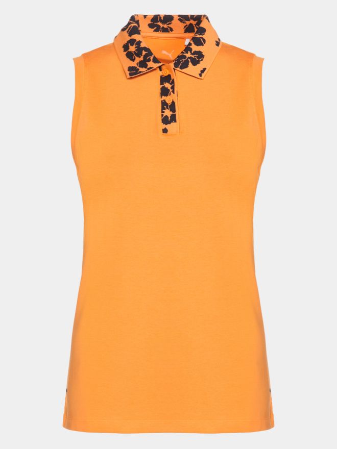 Puma W Modalon Květinové polo bez rukávů oranžová