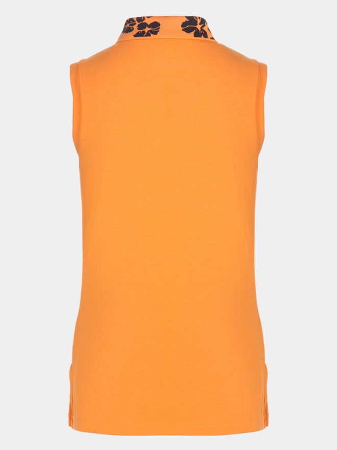 Puma W Modalon Květinové polo bez rukávů oranžová