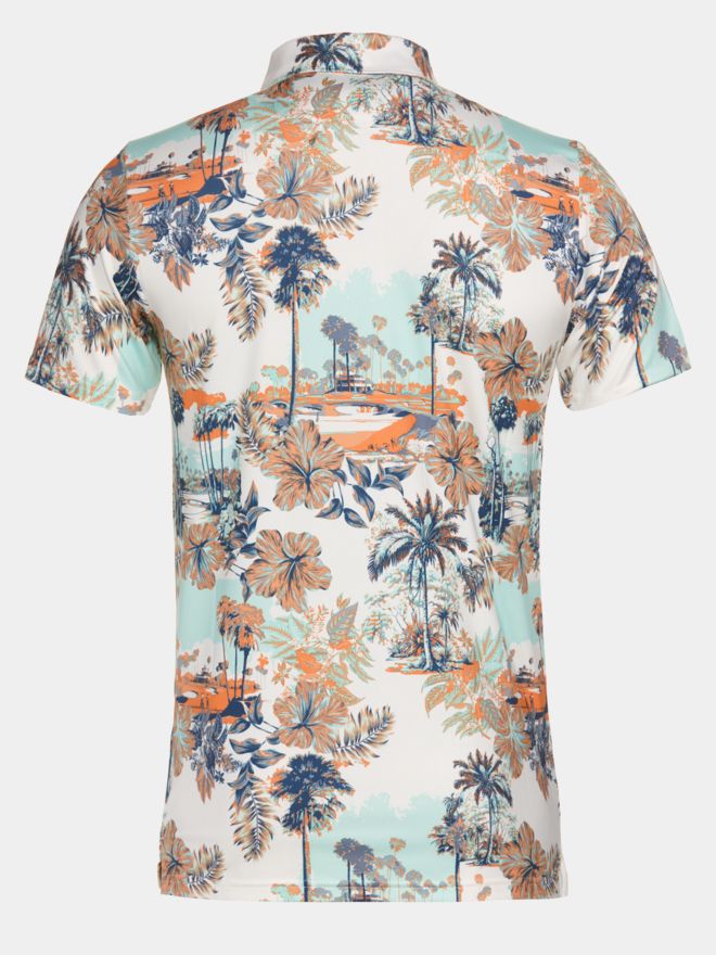 Puma Puma Cloudspun Palm Polo - LC Halbarm Polo weiß