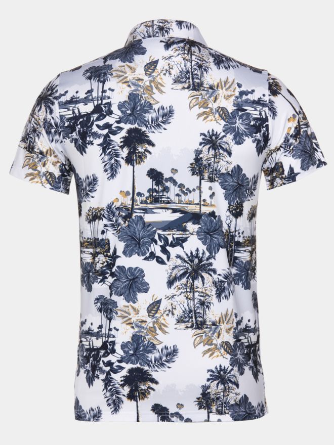 Puma Puma Cloudspun Palm Polo - BN Halbarm Polo weiß