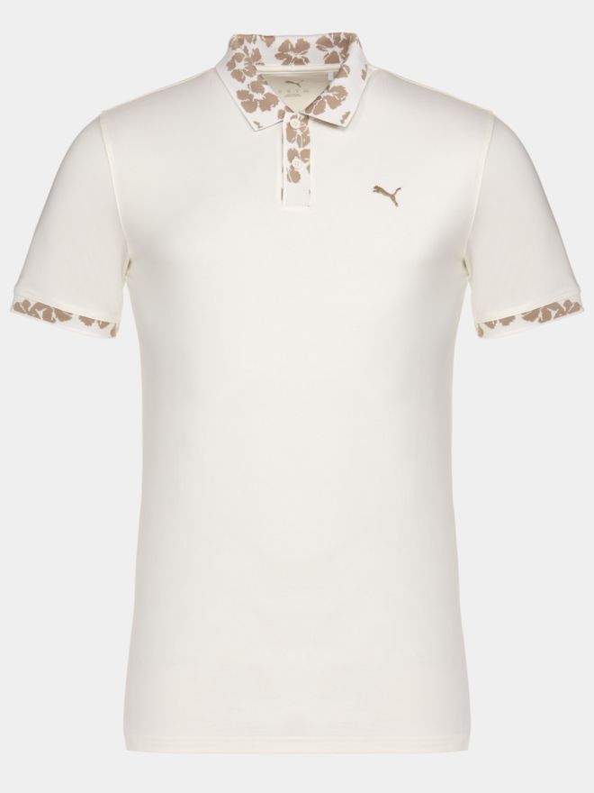 Puma Puma Modalon Floral Rib Polo - LC Halbarm Polo weiß