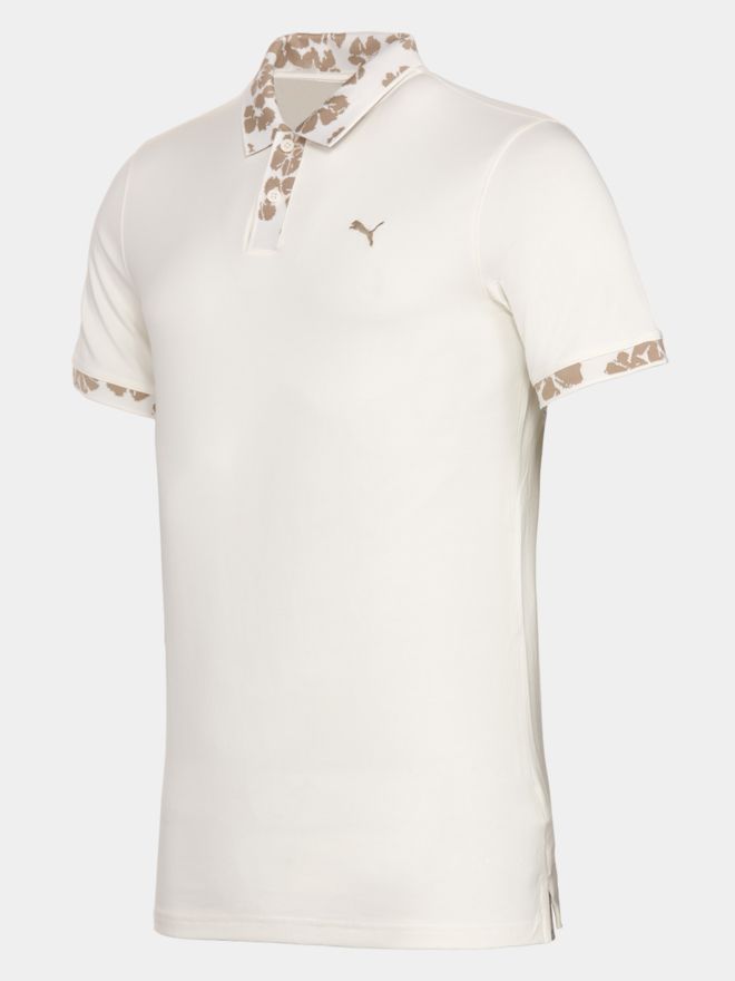Puma Puma Modalon Floral Rib Polo - LC Halbarm Polo weiß
