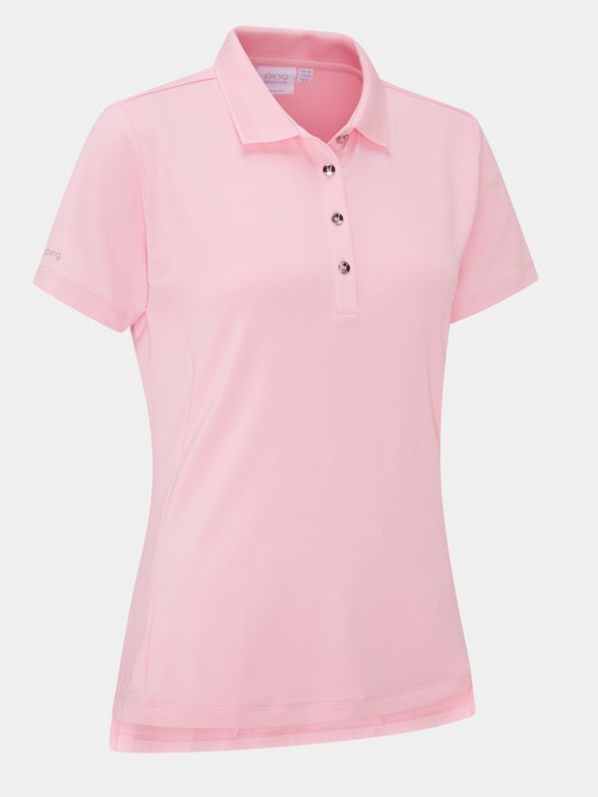 Ping Sedona Halbarm Polo rosa