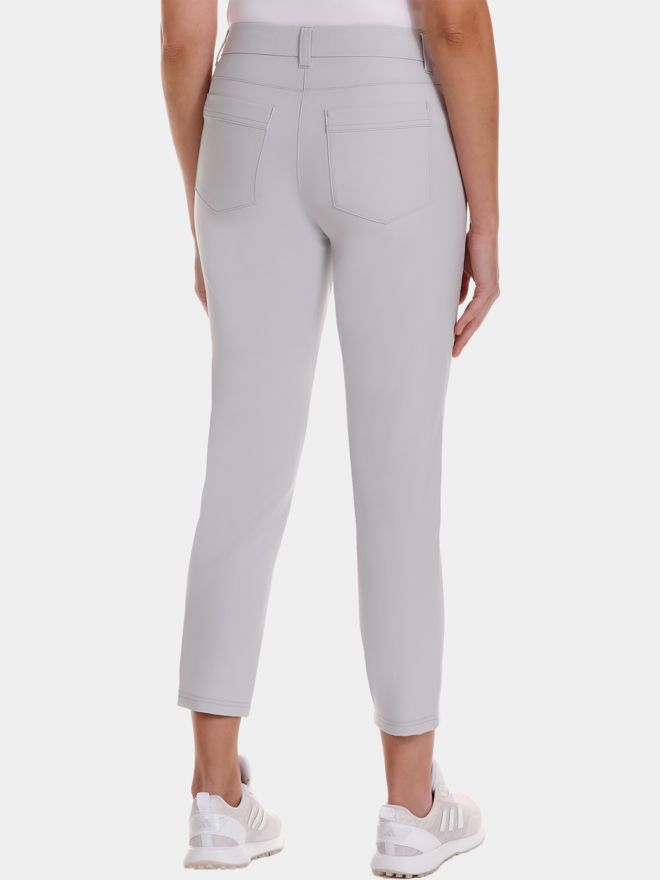 Valiente MAYA Galon stretch 7/8 pants light gray