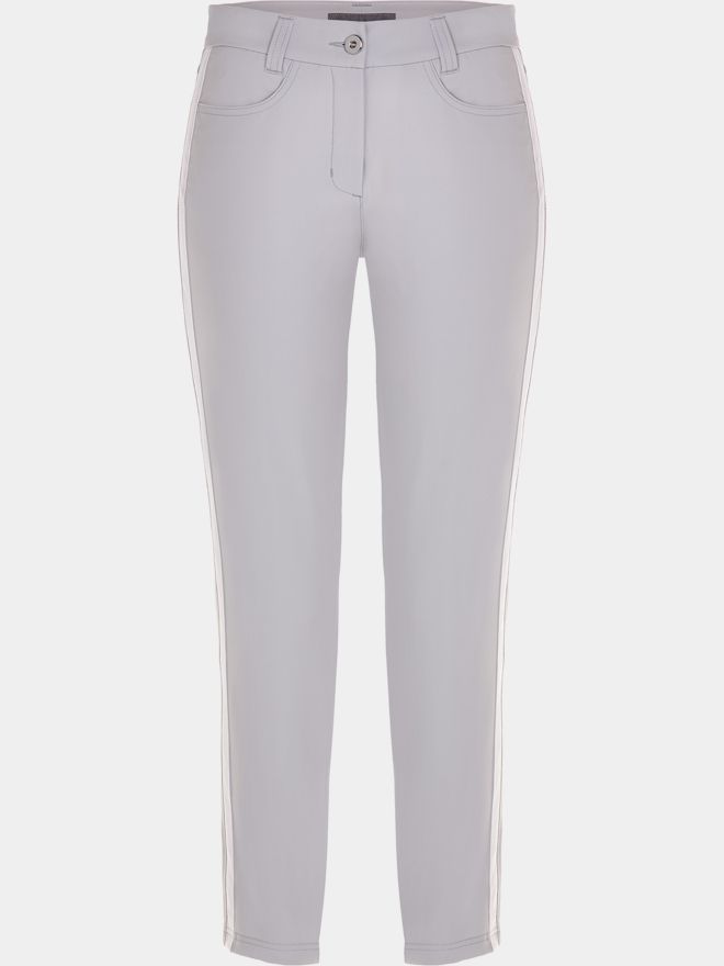 Valiente MAYA Galon stretch 7/8 pants light gray
