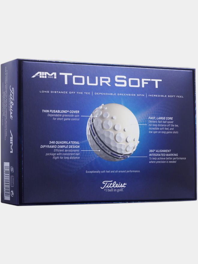 Titleist Tour Soft AIM 360° bílá