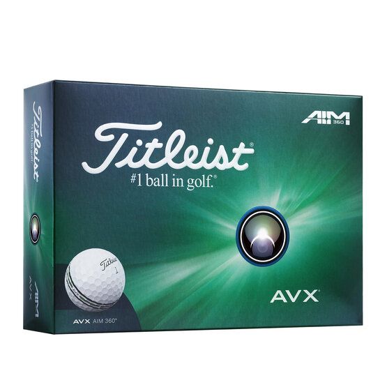 Titleist AVX  360° Alignment Golfbälle weiß