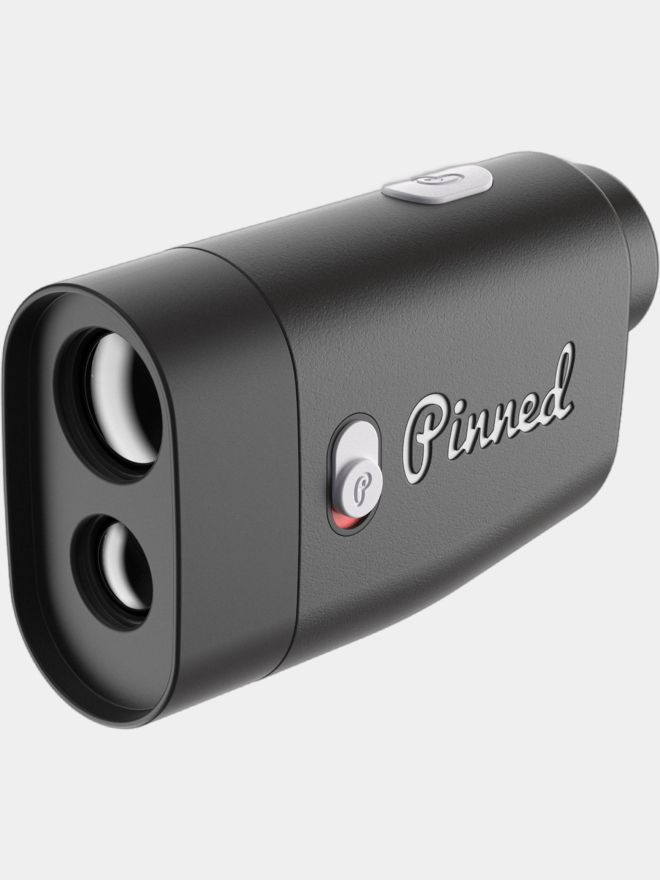 Pinned Golf Laser Rangefinder black