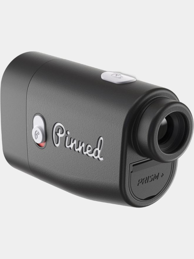 Pinned Golf Laser Rangefinder black