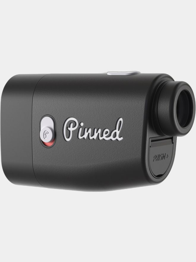 Pinned Golf Laser Rangefinder black