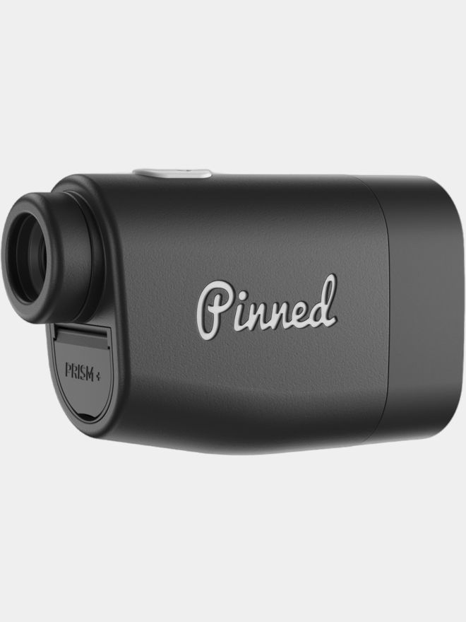 Pinned Golf Laser Rangefinder black
