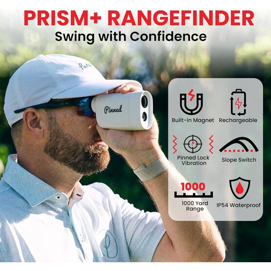 Pinned Prism+ Laser-Entfernungsmesser rot