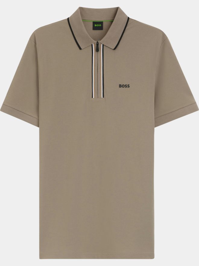 BOSS Philix GOC Halbarm Polo sand