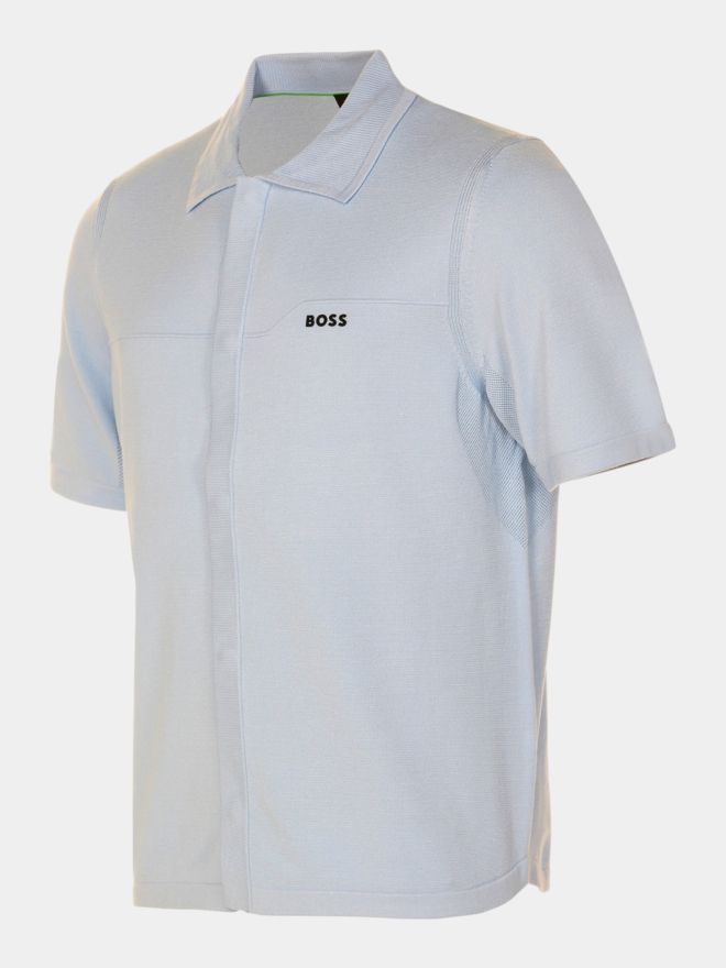BOSS KN_Terrace ST polokošile s polovičním rukávem světle modrá