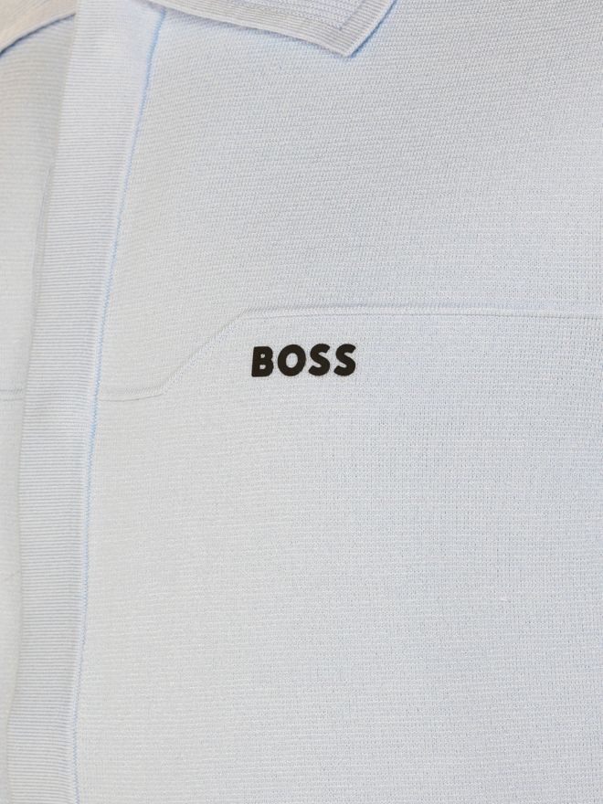 BOSS KN_Terrace ST polokošile s polovičním rukávem světle modrá