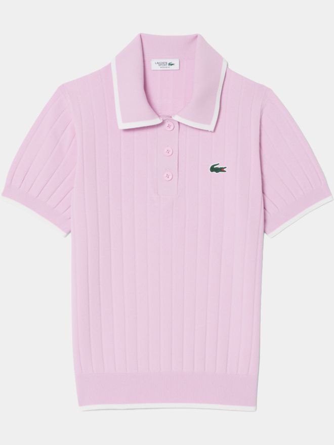 Lacoste SWEATER Strick Polo rosa