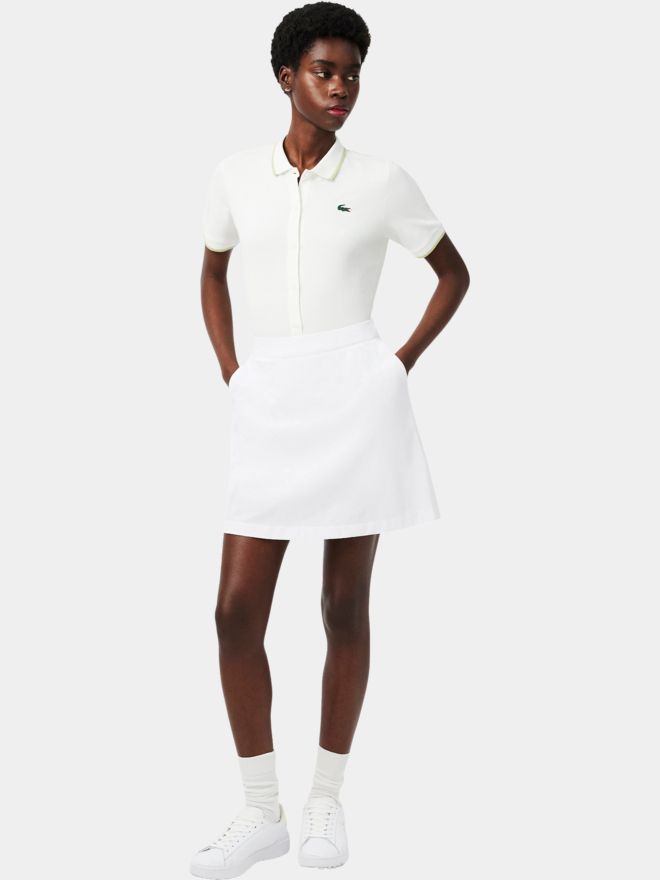 Lacoste SKIRT lang Skort weiß