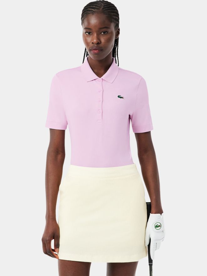 Lacoste SHORT SLEEVED RIBBED COLLAR SHIRT Halbarm Polo rosa