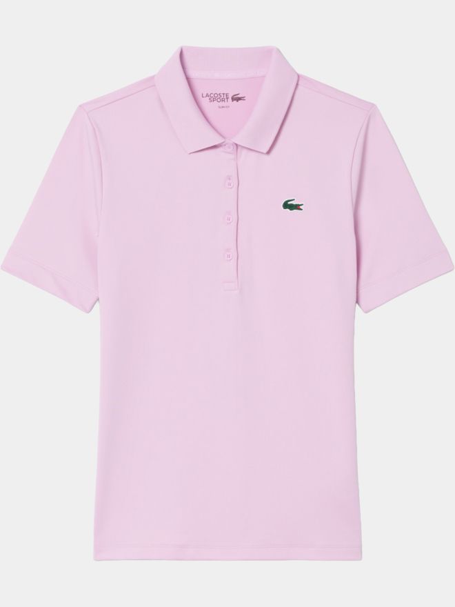 Lacoste SHORT SLEEVED RIBBED COLLAR SHIRT Halbarm Polo rosa