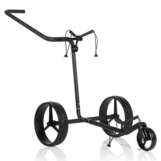 JuCad Carbon Shadow Trolley inkl. Regenschirm und Scorekartenhalter schwarz