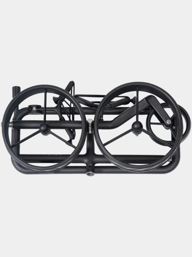 JuCad Carbon Shadow Trolley včetně držáku na deštník a skóre karty černá