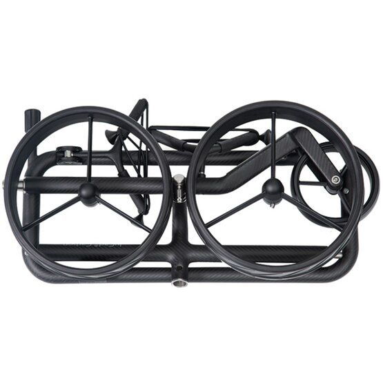 JuCad Carbon Shadow Trolley inkl. Regenschirm und Scorekartenhalter schwarz