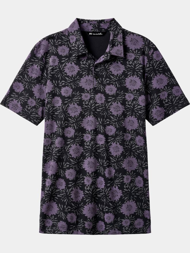 TravisMathew NOT HAPPENING polokošile s polovičním rukávem černá