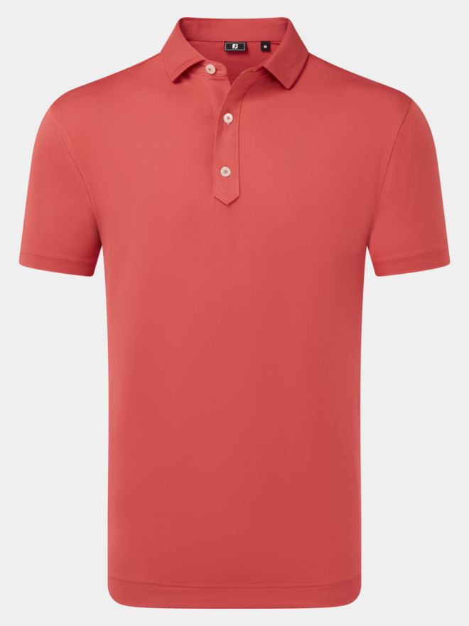 FootJoy Lisle Solid Half Sleeve Polo red